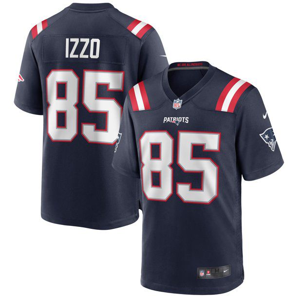 Cheap Men New England Patriots 85 Ryan Izzo Nike Navy Game NFL Jersey